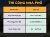 Báo Giá Thi Công Phần Thô